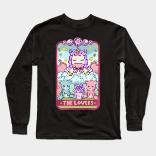 The Lovers - Cute Kawaii Anime Tarot Card T-Shirt Long Sleeve T-Shirt